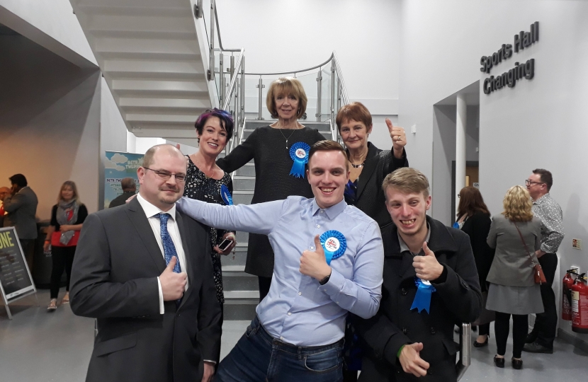 Conservative Members & Candidates at the 2018 Local Election Count