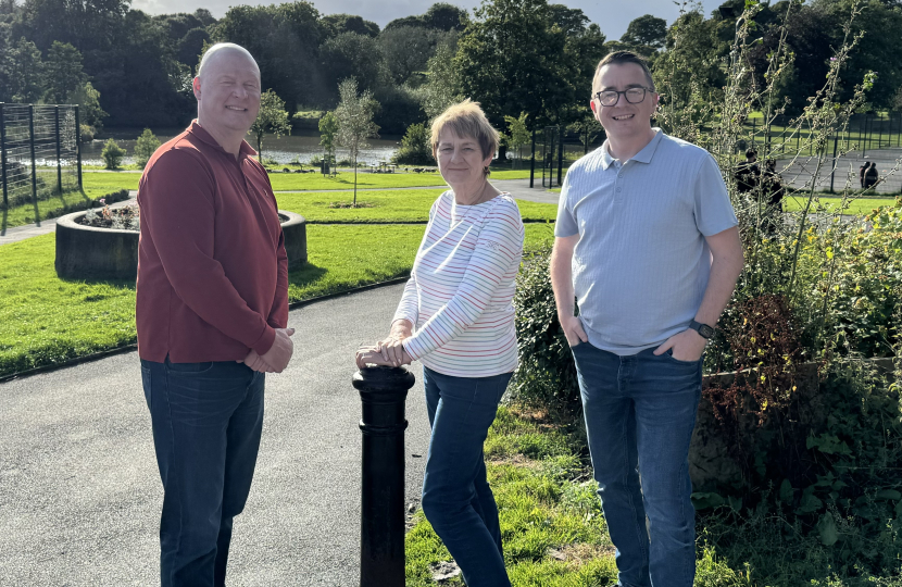 Cllrs Phil Beal, Angela Smith, Steve Anstee