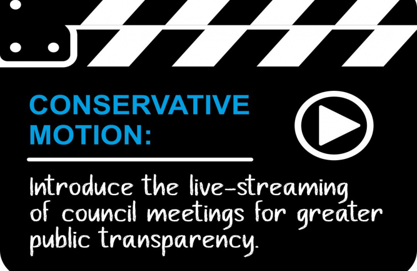 Conservative Motion Calls for Live-Streaming of Council Meetings