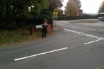 New Road Marking at Elbut Lane in Birtle