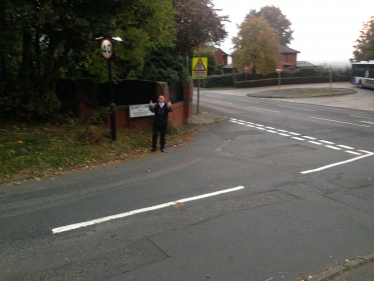 New Road Marking at Elbut Lane in Birtle