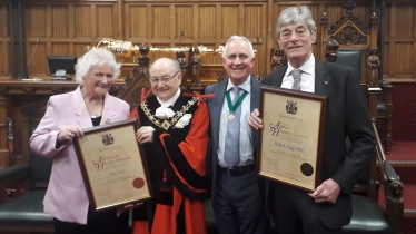 Honourary Aldermen, Former Councillors Ann Stott & Robert Clegg