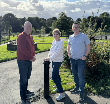 Cllrs Phil Beal, Angela Smith, Steve Anstee