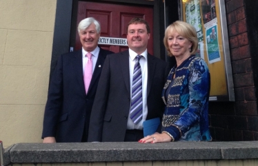 Councillors Ian Duckworth & Pat Sullivan with ByElection Candidate Iain Gartside